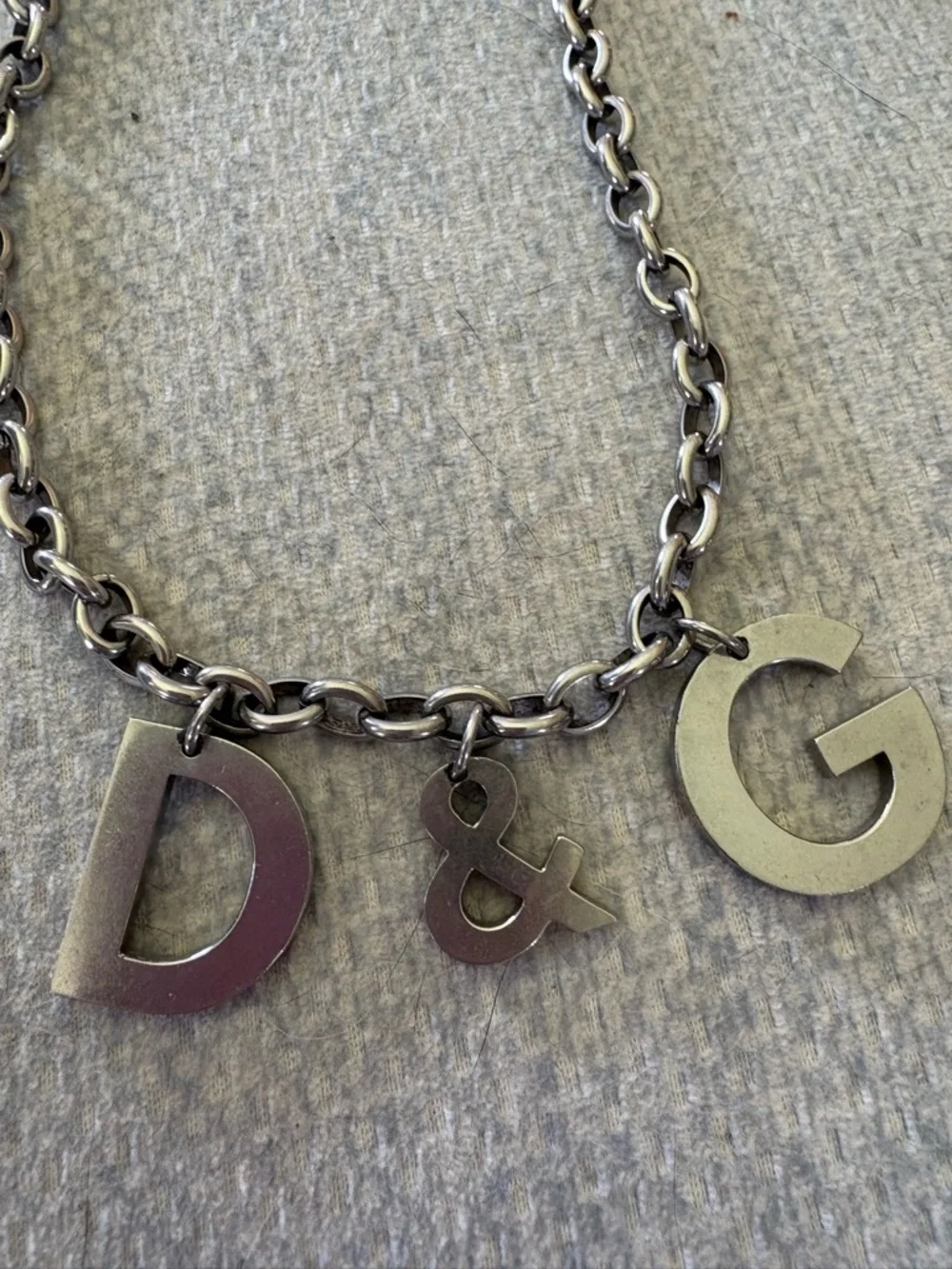 Dolce & Gabbana Silver-Tone D&G Toggle Chain Necklace - Picture 2 of 6